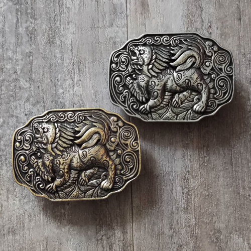 Пряжка для ремня декоративная, с шипом 38 мм Лев Пряжка для ремня декоративная, с шипом 38 мм Лев