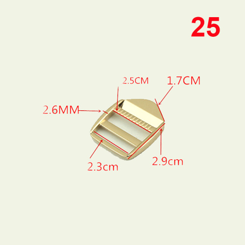 Пряжка-регулятор трехщелевая 20-38 мм арт. 2022 фото 6