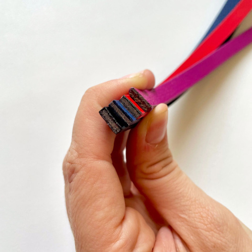 Шнур плоский двухсторонний 9,5х2,5 Флоттер 1,2 м фото 2