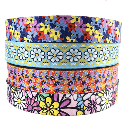 Лента ременная стропа 38 мм Цветы п/э Лента ременная стропа 38 мм Цветы п/э