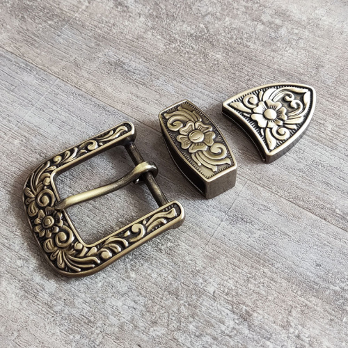 Комплект фурнитуры для ремня 38 мм Латунь | Галерея фото | Pava.pro Комплект фурнитуры для ремня 38 мм Латунь SBK-4328 - фото товара