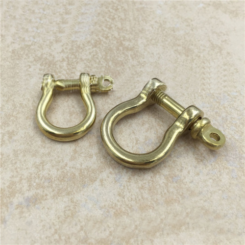 Карабин-подкова с винтом Латунь арт. С-11 фото 6