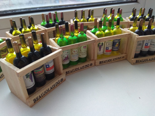 Ящик вина для кукол фото 6