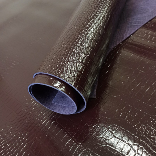 Кожа Саванна Геккон 1,4 мм Баклажан фото 3