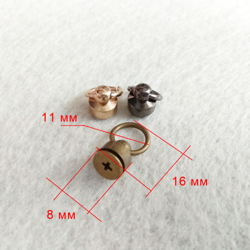 Кнопки кобурные с кольцом 8 мм фото 3