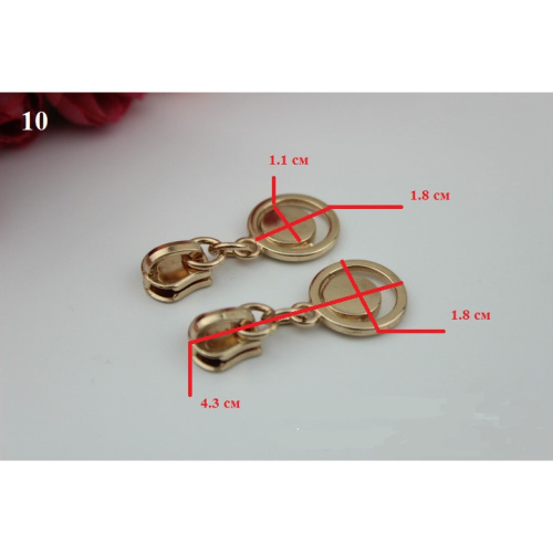 Бегунок с пуллером для молнии №5 под золото фото 12 Бегунок с пуллером для молнии №5 под золото фото 12