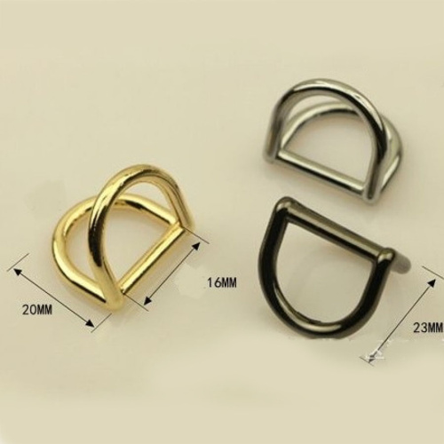 Полукольцо D-образное 16 мм двойное фото 2