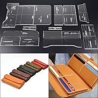 Шаблоны-лекала для портмоне AAB-19  - купить для кожевенного хобби