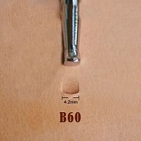 Штамп для тиснения по коже B60 PGF углеродистая сталь  - купить для кожевенного хобби