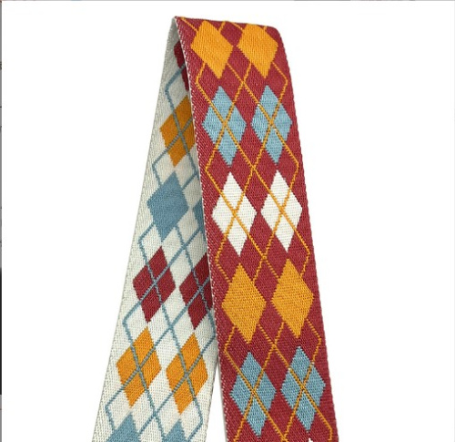 Лента ременная стропа 50 мм Британские ромбы Двусторонняя фото 5