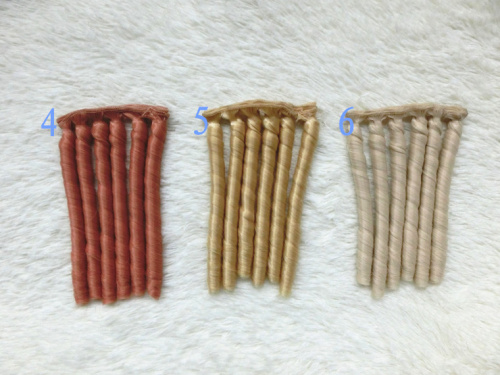 Трессы для кукол 15 см 6 локонов BJD  фото 4