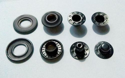 Кнопки клямерные 18 мм латунь фото 2