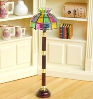 Торшер Витраж для кукол на батарейке Миниатюра 1:12  - купить для кожевенного хобби