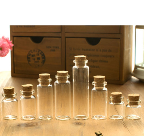 Стеклянные бутылочки с пробкой 2 см