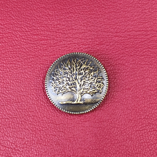 Кончо для кожаных изделий 30 мм Древо жизни латунное  KR 007 - фото товара