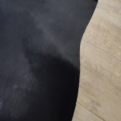 Кожа с ворсом КРС 1,2-1,4 мм Корова черная фото 3