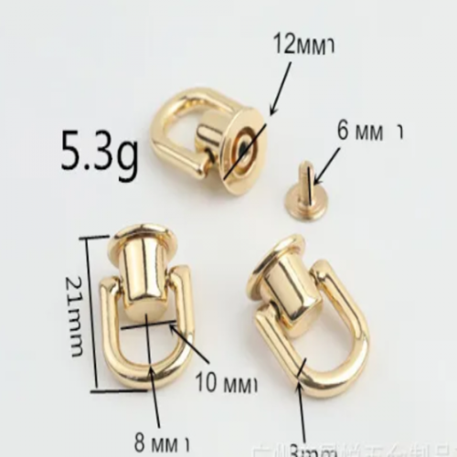 Кнопки кобурные Цилиндр с кольцом 8 мм фото 2