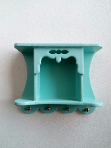 Полочки голубые для кукол Миниатюра 1:12 фото 2