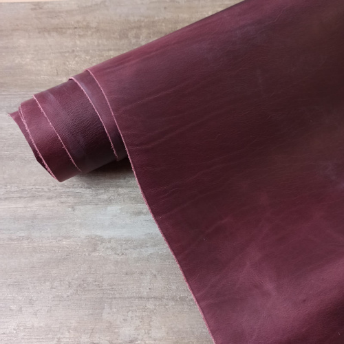 Кожа Крейзи Хорс 1,4-1,6 мм Бордо Италия фото 4