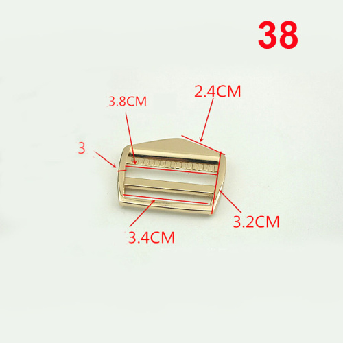 Пряжка-регулятор трехщелевая 20-38 мм арт. 2022 фото 4