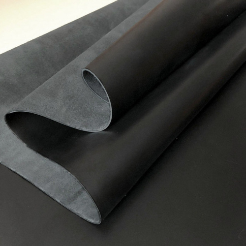 Кожа ШСК 2,1 мм пылевидная с покр. Черный фото 3