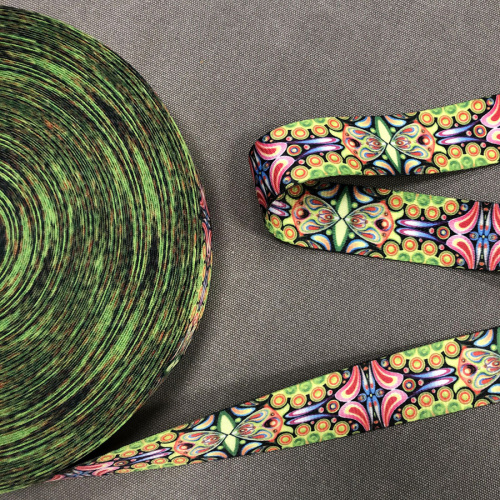 Лента ременная стропа 38 мм Фракталы  LH0138 - фото товара фото 3