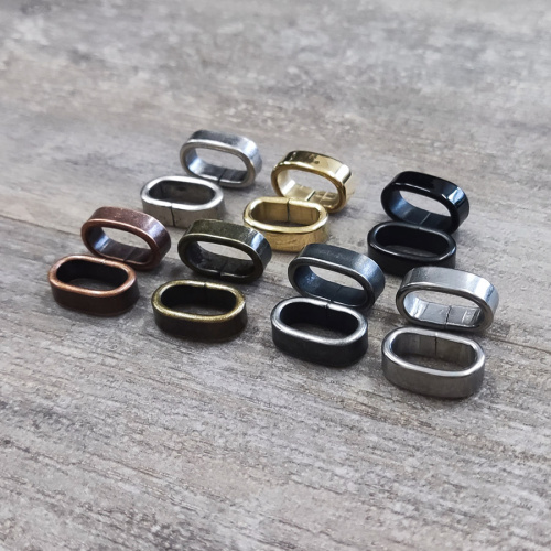 Бусина 12х6 мм для плоских браслетов Классика Сталь Бусина 12х6 мм для плоских браслетов Классика Сталь