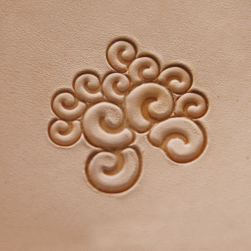 Штамп для тиснения по коже Завитки нерж. сталь фото 9