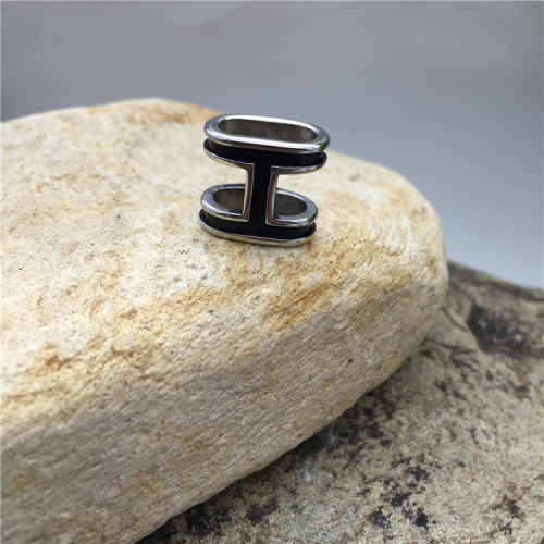 Бусина 12х6 мм для плоских браслетов Сталь B27  BR-B27 - фото товара фото 4