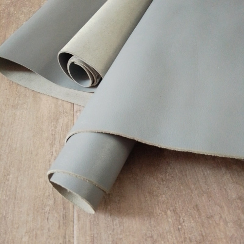 Кожа КРС 1,0-1,2 мм с покр. Светло-серый Италия Кожа КРС 1,0-1,2 мм с покр. Светло-серый Италия