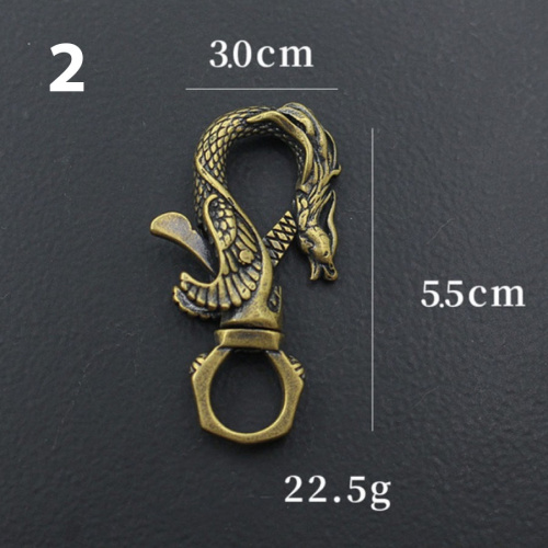 Карабин латунь Дракон фото 3