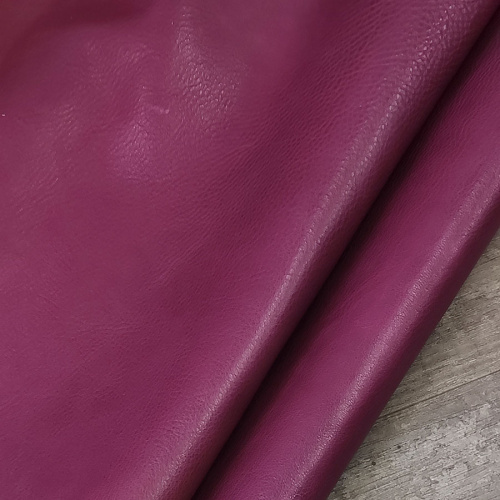 УЦЕНКА! Кожа КРС 1,8-2,0 мм раст. дубл. Пурпурный Италия фото 6