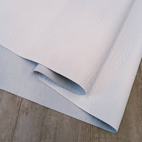 Кожа Кайман 1,2-1,6 мм Белый матовый фото 4