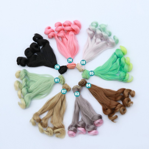 Трессы для кукол 20 см с Завитыми кончиками BJD фото 3 Трессы для кукол 20 см с Завитыми кончиками BJD фото 3