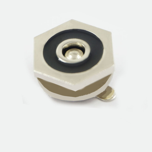 Застежка магнитная зажимная 19 мм черная с серебром шестиугольник | Галерея фото | Pava.pro Застежка магнитная зажимная 19 мм черная с серебром шестиугольник HY017 - фото товара