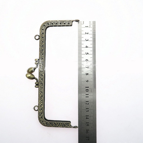 Фермуар пришивной бронзовый прямоугольный 8,5-20,5 см, арт.076 фото 2