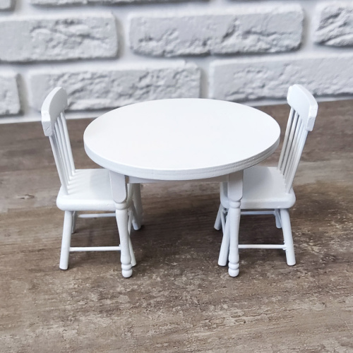 Обеденная зона кукольная с круглым столом для румбокса 1:12 | Галерея фото | Pava.pro фото 4 Обеденная зона кукольная с круглым столом для румбокса 1:12 SH D-K01 - фото товара фото 4