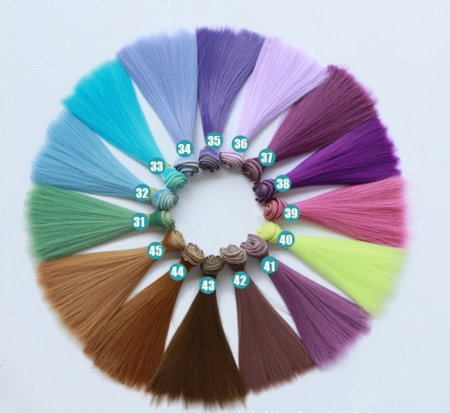 Трессы для кукол 15 см Прямые BJD фото 3 Трессы для кукол 15 см Прямые BJD фото 3