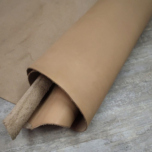 Кожа Краст 1,3-1,5 мм Бежево-коричневый фото 4