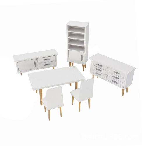 Набор мебели для кукол Столовая 6 предметов Белый | Галерея фото | Pava.pro Набор мебели для кукол Столовая 6 предметов Белый - фото товара