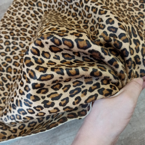 Кожа с ворсом 1,3-1,5 Леопард Италия фото 2
