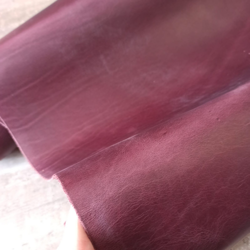 Кожа Крейзи Хорс 1,4-1,6 мм Бордо Италия фото 2