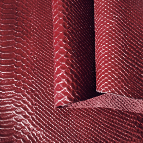 Кожа Анаконда 0,9 мм Бордо Италия Кожа Анаконда 0,9 мм Бордо Италия