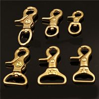 Карабин поворотный Латунь SL-001