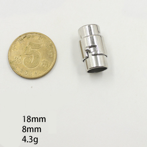 Застежка 3-10 мм для браслета поворотная Черно-серый фото 13
