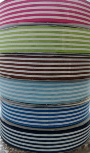 Лента репсовая 25 мм принт Полоска