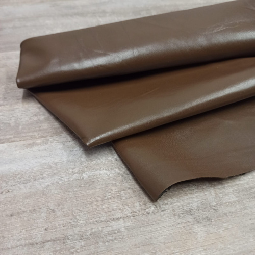 Кожа Овчина (шевро) 0,5-0,7 мм Табачный фото 3