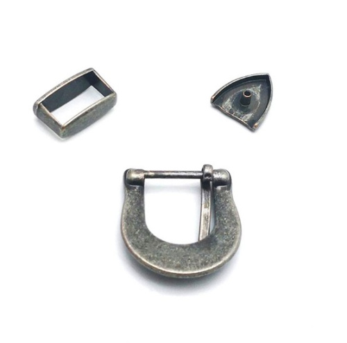 Комплект фурнитуры для ремня 20 мм Серебро антик фото 3 Комплект фурнитуры для ремня 20 мм Серебро антик фото 3