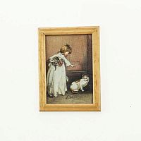 Картины для кукол в рамке Разные Масштаб 1:12, 1:6