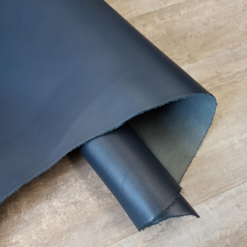 Кожа Пола 1,3-1,5 мм растит. дубл. Синий спектр Италия фото 2